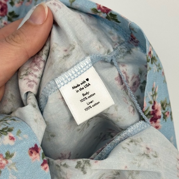 Brock Collection X Minnow Girls 7/8 Provence Blue Floral Smocked Cotton Dress - Picture 8 of 9